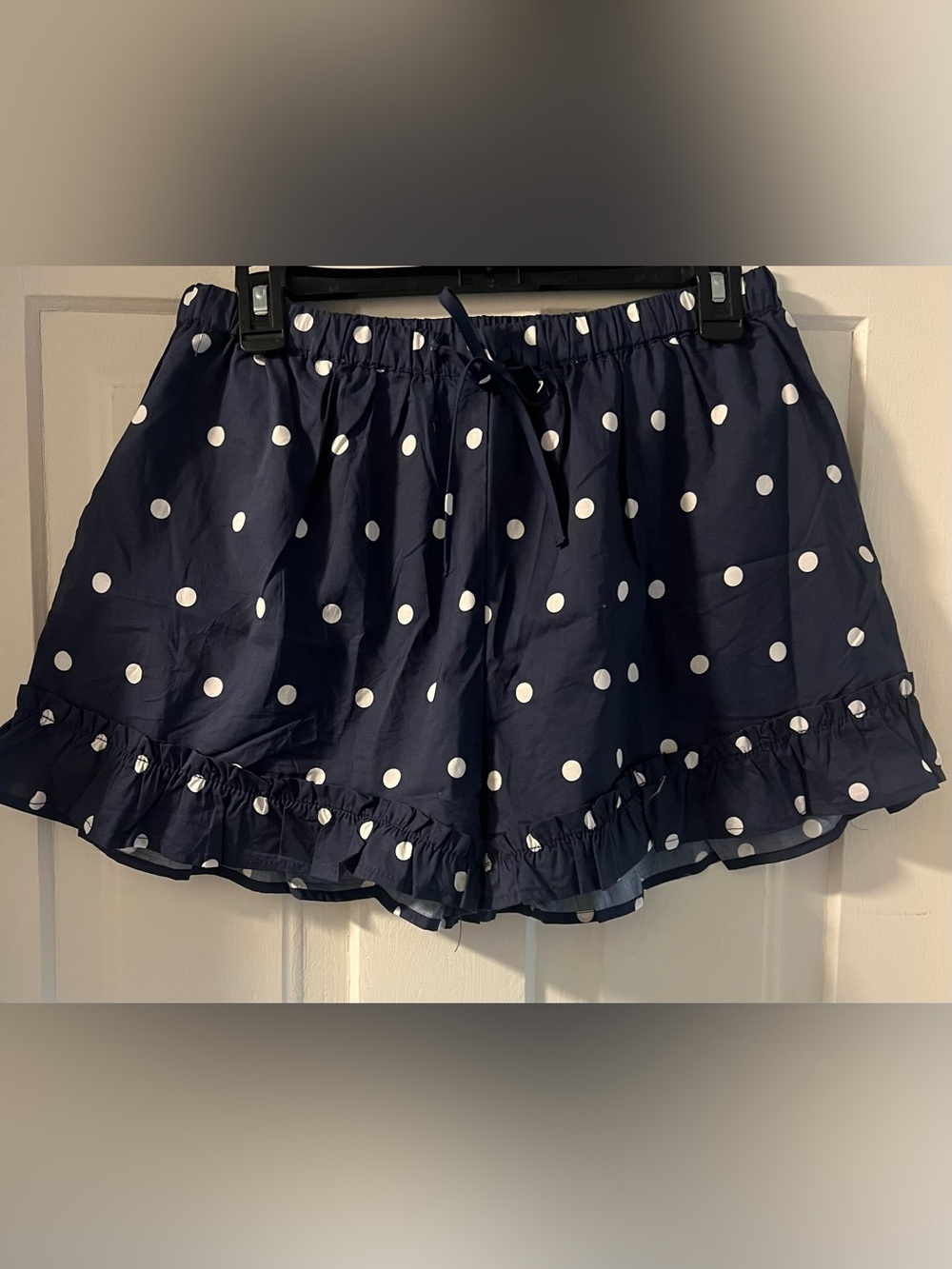 Peach Love California Navy Polka Dot Ruffle Two-Piece Set - Picture 3 of 6